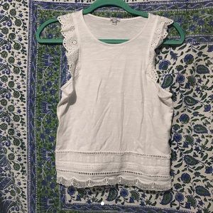 White tank bought in Italy💫 worn once size xs